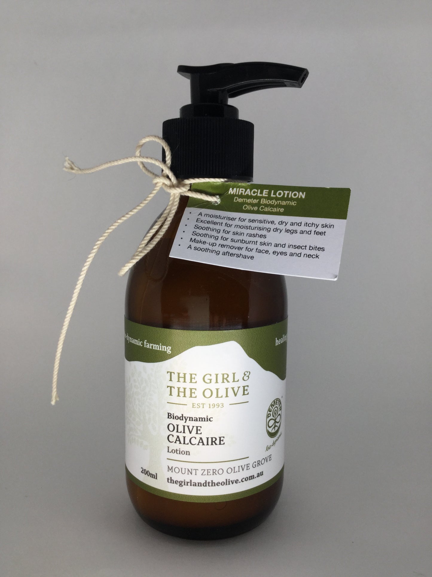Biodynamic Olive Calcaire Lotion